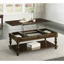 Lovington Cocktail Table with Lift Top on Casters - Espresso